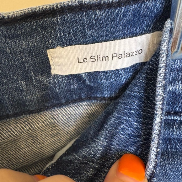 FRAME Le Slim Palazzo Wide Leg Jeans Women’s 29 Medium Wash Denim - Picture 4 of 5